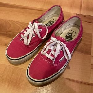 Vans Authentic Hot Pink sneakers. Womens size 8.5